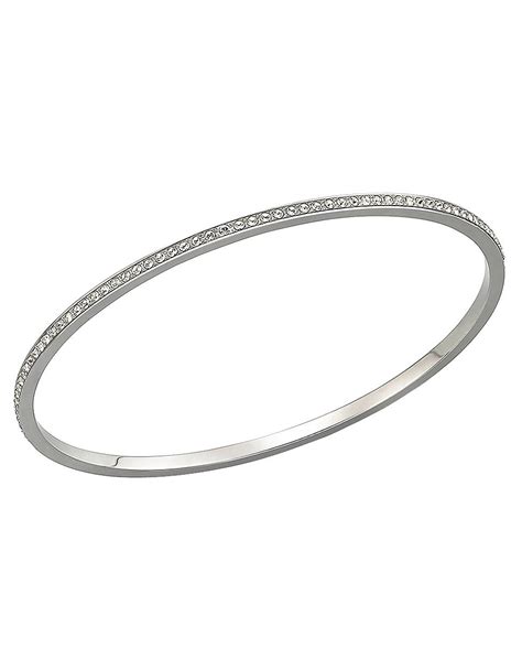 Swarovski Ready Crystal Bangle Bracelet In Silver No Color Lyst