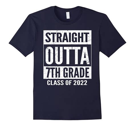 Straight Outta 7th Grade 2022 Graduation Funny T Shirts Vaci Vaciuk