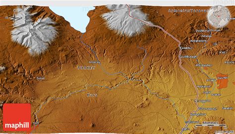 Physical 3d Map Of Kars