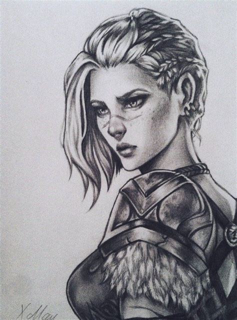 Mᴀʏʟᴇɴ On Twitter Warrior Woman Viking Drawings Warrior Drawing