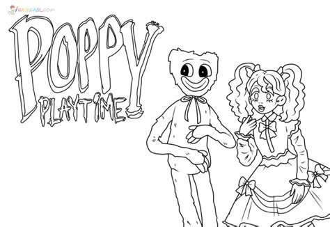 Coloriage Poppy Playtime à Imprimer