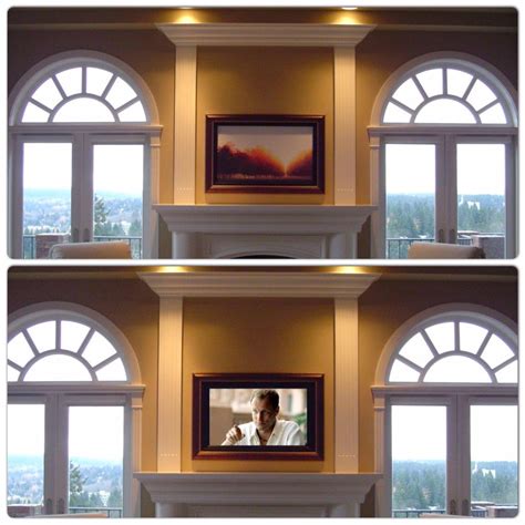 Hide Your Tv With Visionart Beautiful Way To Have Your Tv Over The