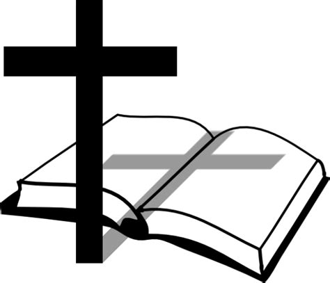 Bible Christian Cross Church Clip Art Cross And Bible Clipart Png