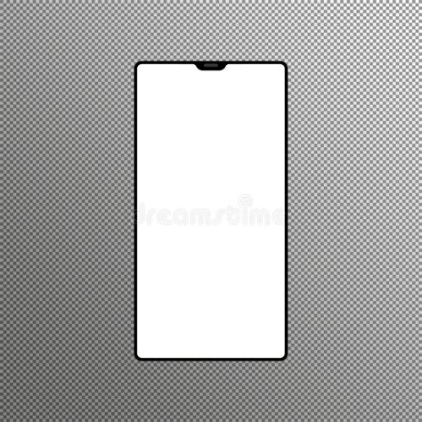 High Quality Realistic Smart Phone Mock Up With Empty Screen Black