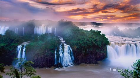Spectacular Waterfalls 2013 Bing Widescreen Wallpaper Preview