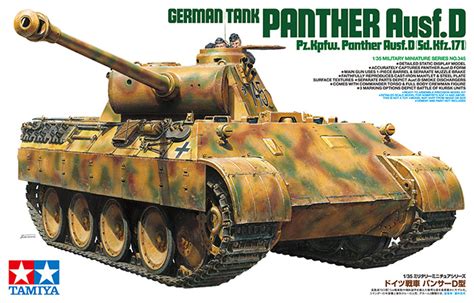 Tamiya 135 German Tank Panther Ausfd Plastic Model Kit 35345