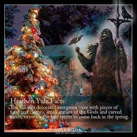 Heathen Yule Evergreen Tree Pagan Christmas Viking Christmas Norse