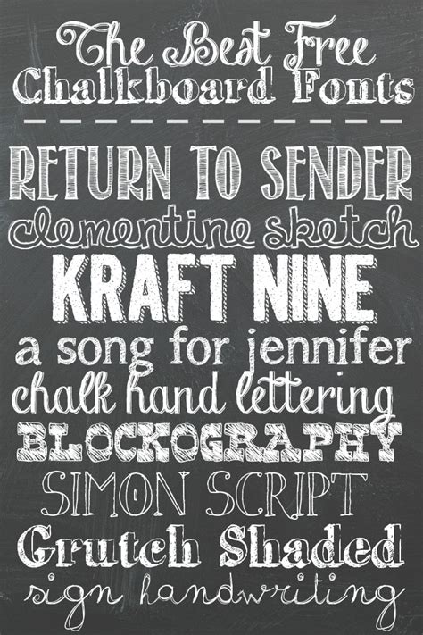 Choosing the right font for your email campaigns is a pretty important decision. The Best Free Chalkboard Fonts for Your Next Project - A ...
