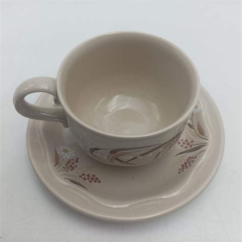 Vintage 1980s Poole Pottery ‘kismet Pattern Cup And Saucer Ex England