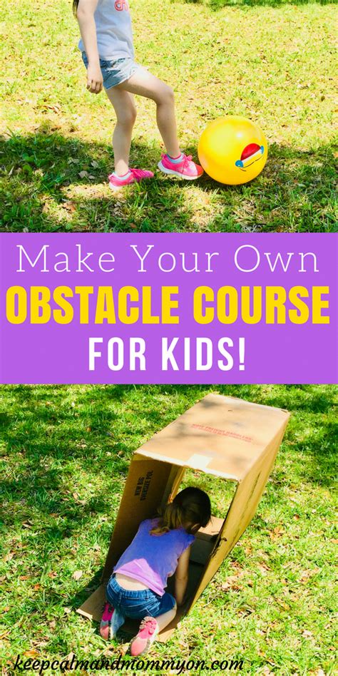 Don't include anything in your don't leave your obstacle course accessible to your dog during times that it's not in use. Make Your Own Obstacle Course For Kids! Summer Activities For kids, Outdoor Activi… | Physical ...