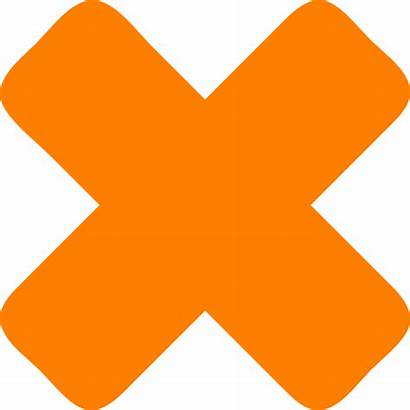 Multiplication Sign Cross Icon Clipart Orange Transparent