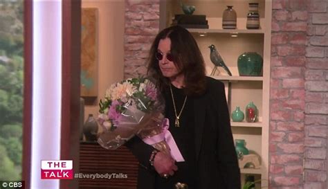 Ozzy And Sharon Osbourne Share A Passionate Kiss As He Surprises Her