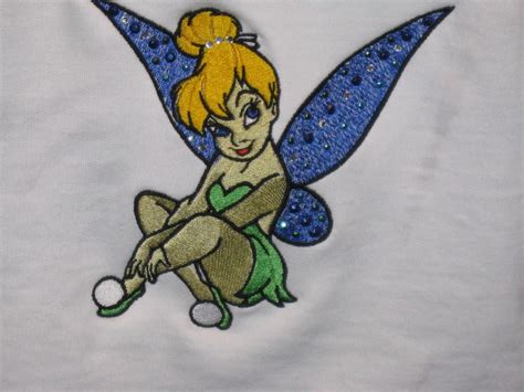Tinkerbell 6 Embroidery Design Cartoon Embroidery Embrodiery Designs