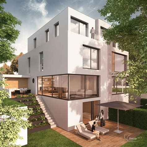 Entdecke (und sammle) deine eigenen pins bei pinterest. Garten Visualisierung | Haus, Bauhausstil haus, Haus hanglage