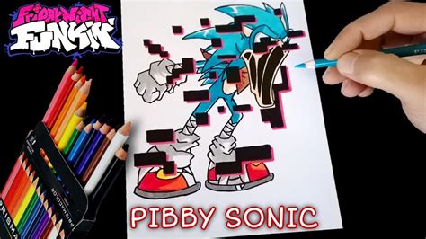 Como Dibujar A Pibby Sonic Boom Glitch Friday Night Funkin How To