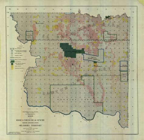 Kiowa Tribe Map