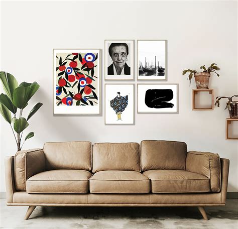 Gallery Wall Art Set Ecclectic 5 Print Ready Made Gallery Etsy