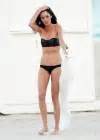 Nicole Trunfio Black Bikini Candids In Miami Gotceleb