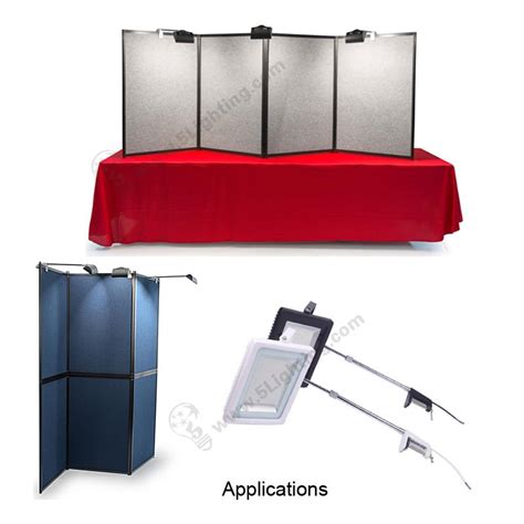 Panel Display Board Lighting 50w Exhibition Display Lights For Folding