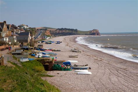 Budleigh Salterton Beach And Coastline Devon Stock Photo Image Of Beautiful English