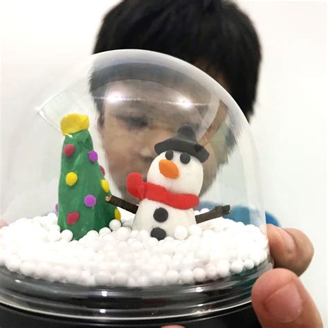 Waterless Snow Globe Using Cupcake Holder Snow Globe For Kids