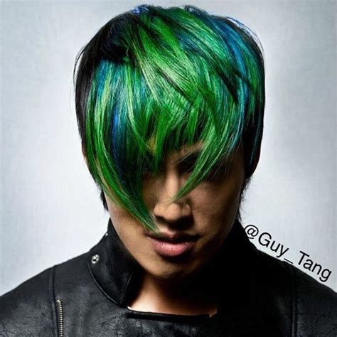 Neon Green Hair Boy Mose Corley