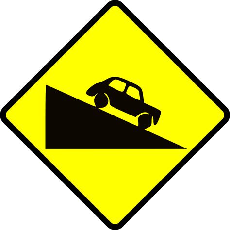 Download Free Photo Of Road Signcautionsteepslopedowngrade From