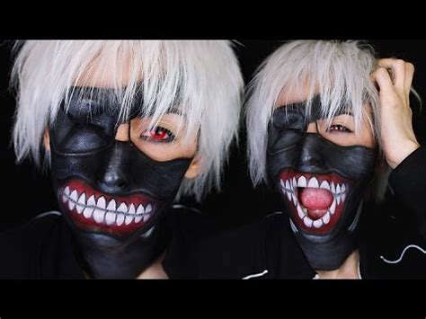 Pu leder + pvc + reißverschluss. Kaneki Ken Mask Makeup | Tokyo Ghoul | # ...