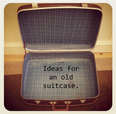 Ideas For Old Suitcase Vintage Luggage Old Suitcase Old Suitcases Luggage Ideas Old