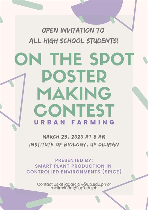 Poster Making Contest Guidelines Imagesee