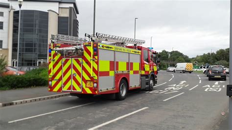 derbyshire fire and rescue chesterfield responding youtube