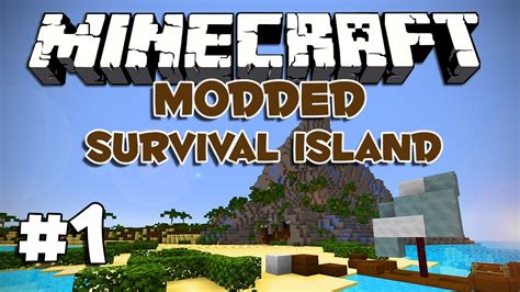 Minecraft Modded Survival Island Ep1 Treasure Youtube