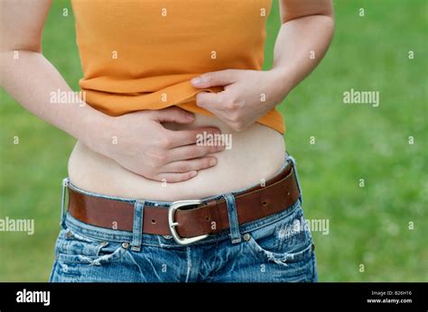 Teenage Girl Belly Hi Res Stock Photography And Images Alamy