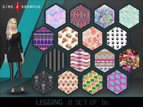 Leggings Set Of 16 At Sims 4 Krampus Sims 4 Updates