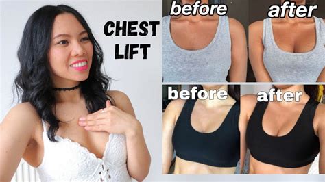 Before And After Hana Milly Chest Lift Results Lift Your Breasts Naturally Hanamillychestworkout