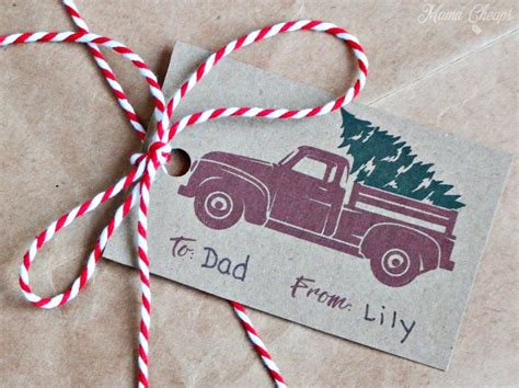 This diy christmas wreath is the first one of the season and i'm kind of obsessed with it. Free Printable Red Truck Christmas Gift Tags | Mama Cheaps ...