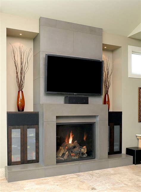 Led Tv Over Fireplace Color Fireplace Design And Huge Led Television