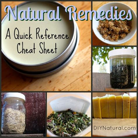 Natural Remedies A Quick Reference Cheat Sheet
