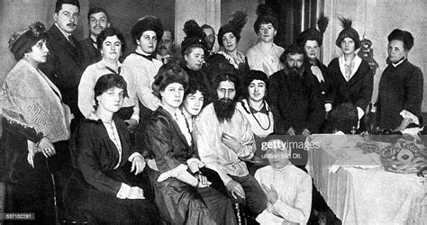 Grigori Rasputin Monk Faith Healer Russia With Court Ladies At