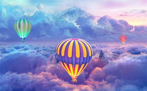 Hot Air Ballons Over The Sky Wallpaper 4k Ultra Hd Id4791 In 2021