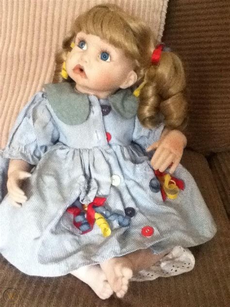 Vintage Hamilton Collection Kayla Porcelain Doll By Cindy Marschner