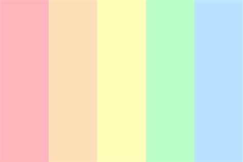 What is says about you: pastel colors of the rainbow Color Palette | Pastel colour ...