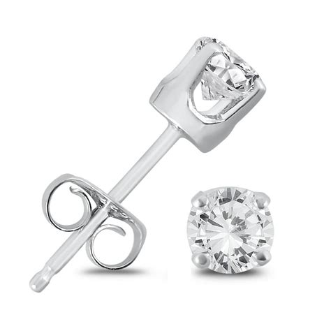 Szul Jewelry 15 Carat Tw Round Solitaire Diamond Stud Earrings In