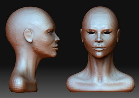 Female Head Wip Zbrushcentral