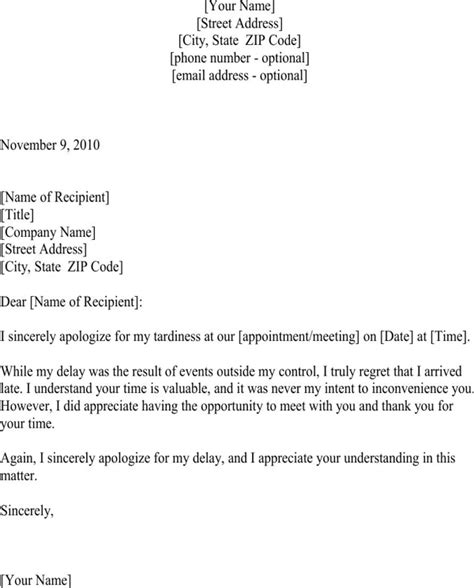 Download Apology Letter For Coming Late For Free Page 3 Formtemplate