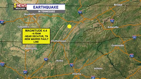 Earthquake Along New Madrid Fault Rattles Georgia Tennessee More