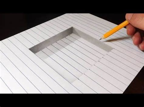 It may seem difficult to achieve but it is actually easier than it then, once all of the lines that aren't piercing the object are connected to the vanishing point, cut the lines to. Very Easy!! How To Draw 3D Hole for Kids - Anamorphic ...