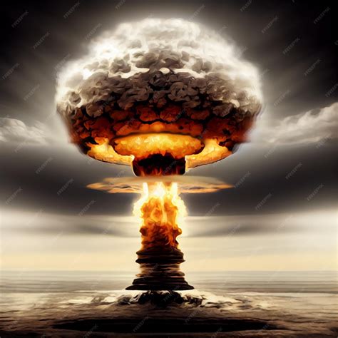 Premium Photo Atomic Bomb Explosion World War Apocalypse