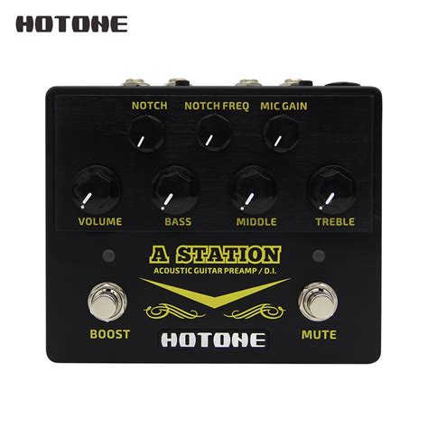 A Station Acoustic Preamp Di Box Guitar And Microphone Guitar Effects