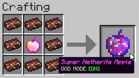 We did not find results for: Minecraft UHC but you can craft a "Super Netherite Apple ...